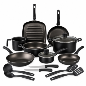 Batería de Cocina Cinsa Sabor de Aluminio Antiadherente 16 Piezas