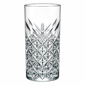Juego de 6 Vasos Altos Venezia de Vidrio Cortado 300 ml