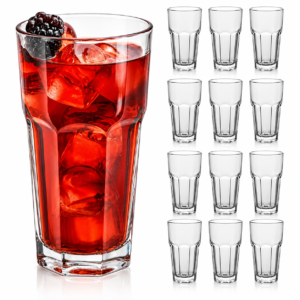 Juego de 12 Vasos Libbey Gibraltar de Vidrio 16 oz